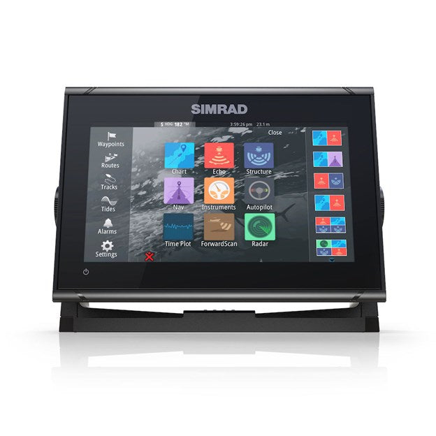 Simrad – GO9 XSE 9 inch chartplotter with 3 in 1 Active imaging transducer & C-Map Australia/ New Zealand Chart Card