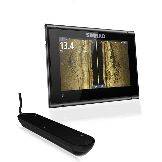 Simrad – GO9 XSE 9 inch chartplotter with 3 in 1 Active imaging transducer & C-Map Australia/ New Zealand Chart Card