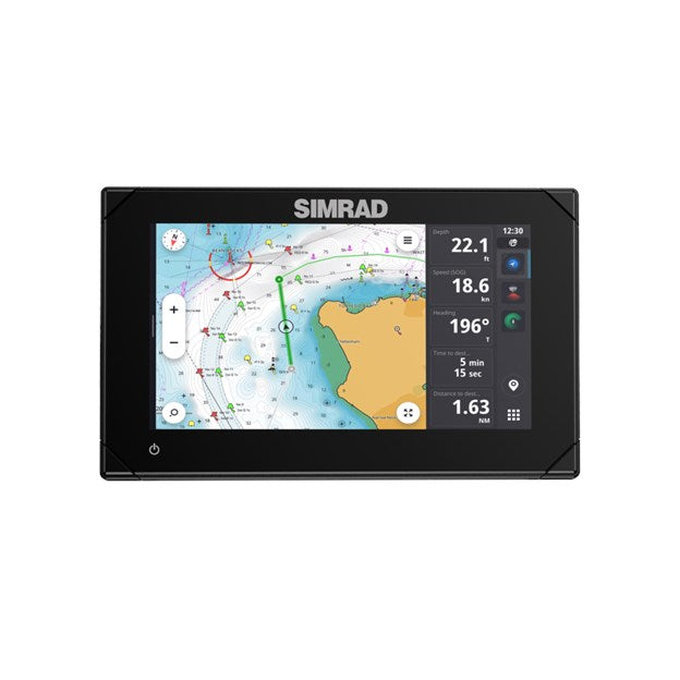 Simrad – NSX 3009 – 9 inch chartplotter with 3 in 1 Active imaging transducer & C-MAP DISCOVER X AUS/NZ charts