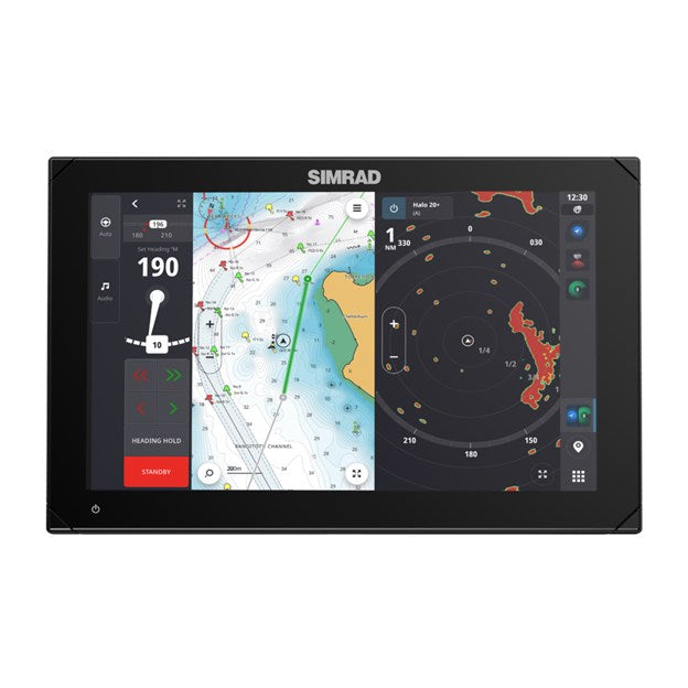 Simrad – NSX 3012 – 12 inch chartplotter with 3 in 1 Active imaging transducer & C-MAP DISCOVER X AUS/NZ charts