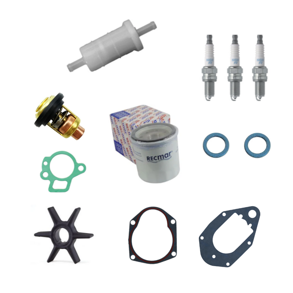 Mercury 40HP Carb 3cyl (1B227000-1B344306) (1C000001-1C018826 & Up) LONG SHARFT 2:1 Ratio Service Kit Afyermarket