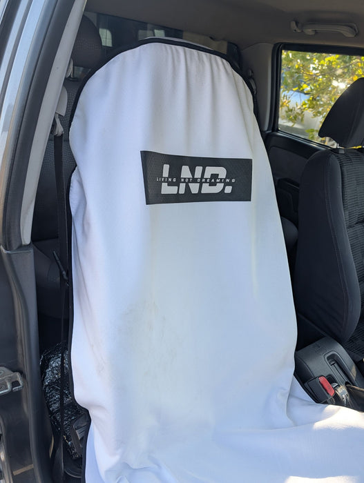 LND. Towel Seat Cover White