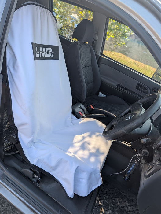 LND. Towel Seat Cover White