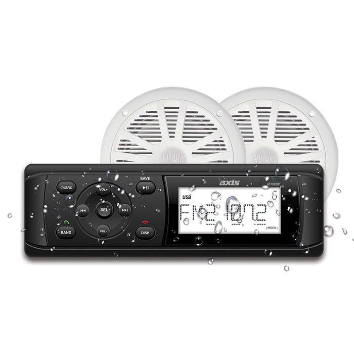 AXIS MARINE RECEIVER + 6.5 INCH SPEAKER PACK AT1912KIT