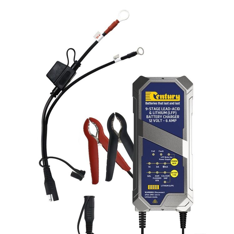 Century CC1206 12V 1/3/6Amp 9 Stage Battery Charger