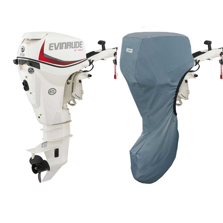 FULL COVER 15 INCHES FOR EVINRUDE E-TEC 2 CYL 25HP 30HP 15H.O (2009>)