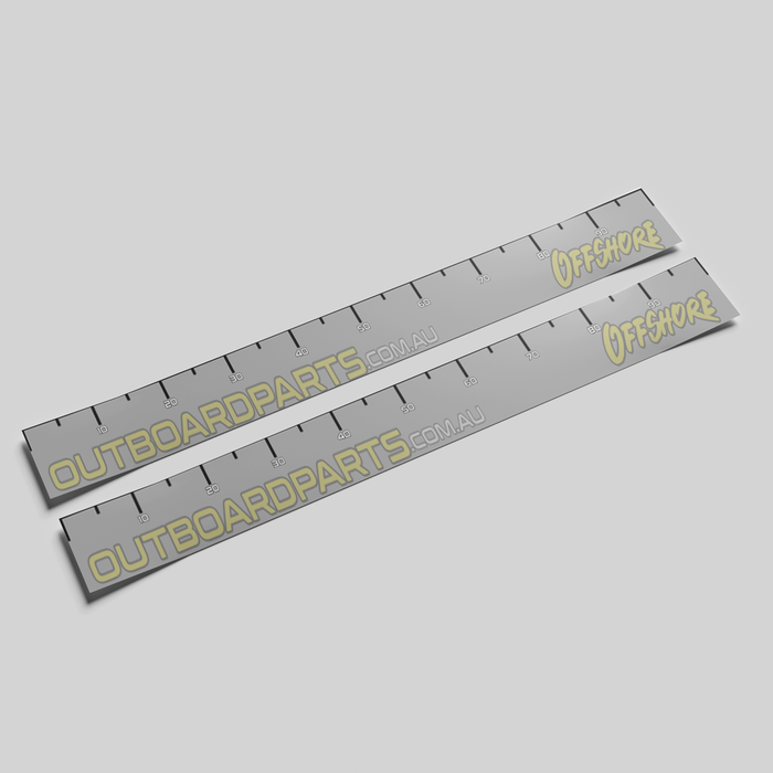 Outboard Parts Fish Ruler Sticker