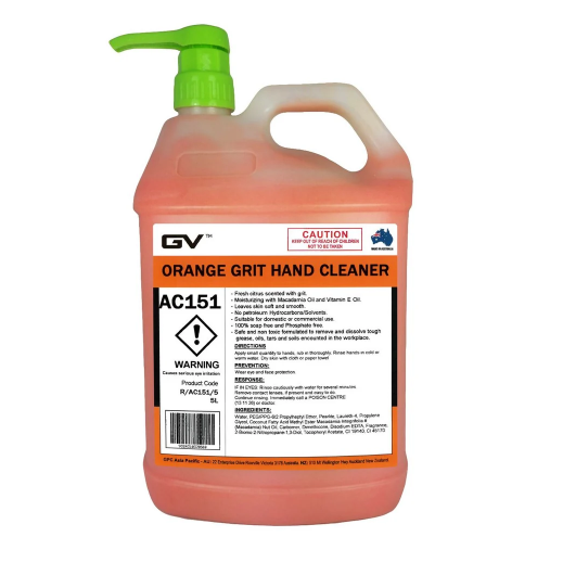 GV Orange Grit Hand Cleaner 5L