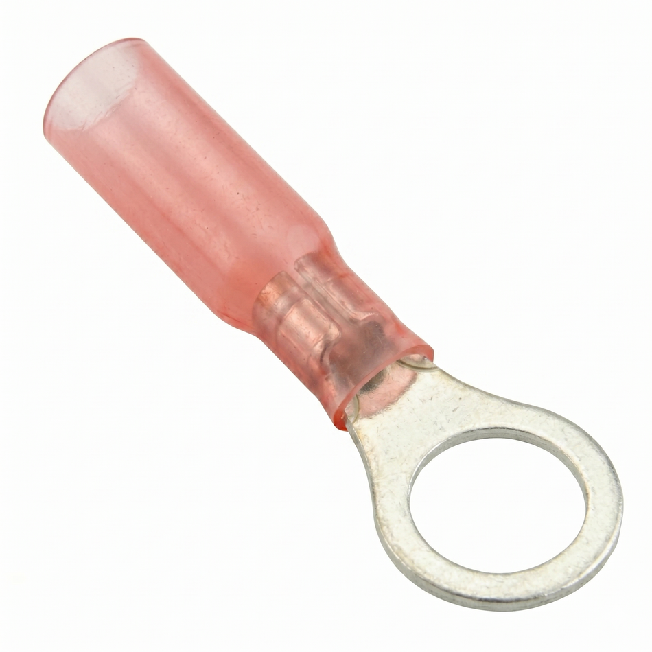 QUIKCRIMP RED WATERPROOF HEAT SHRINK RING 6MM 25PK