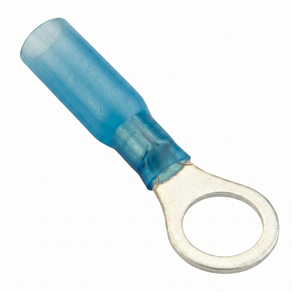 QUIKCRIMP BLUE WATERPROOF HEAT SHRINK RING 10MM 25PK