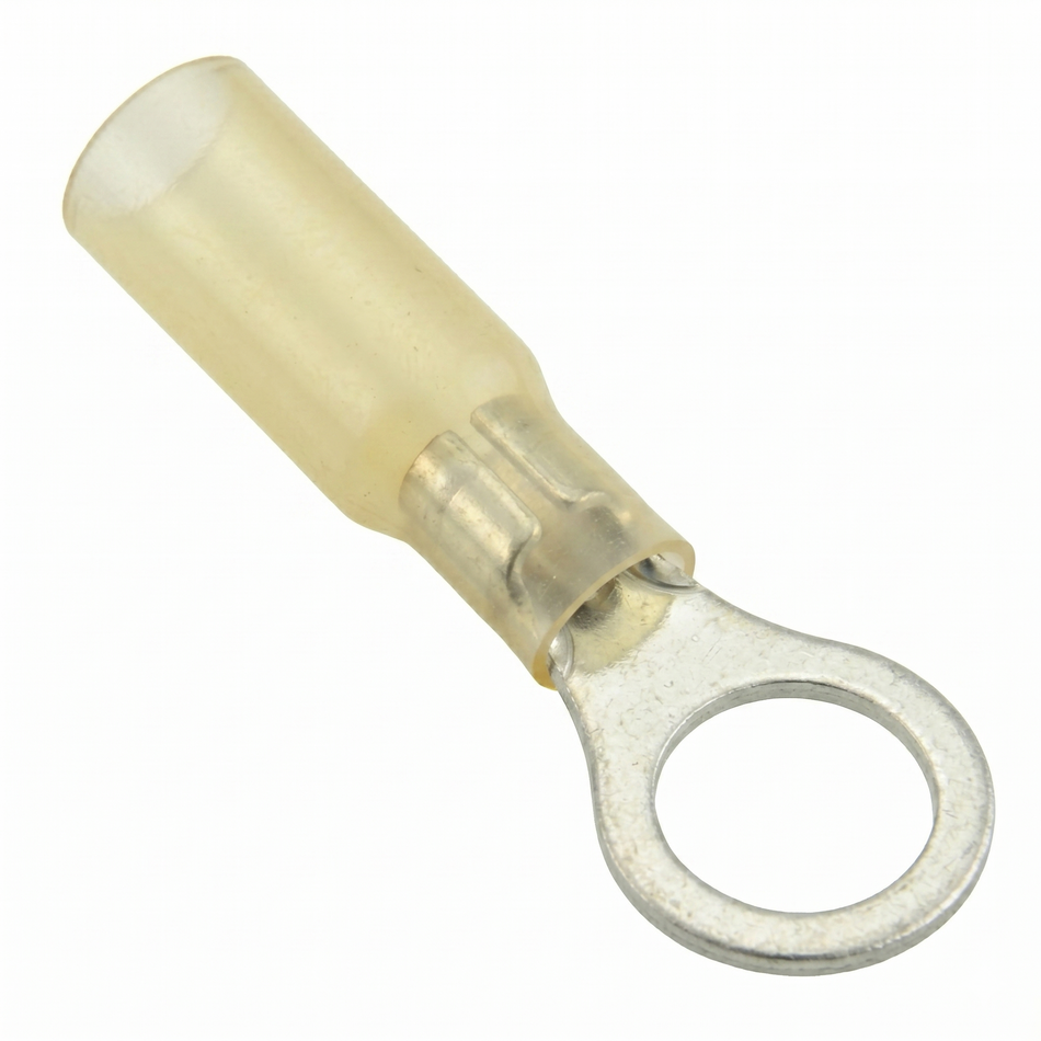 QUIKCRIMP YELLOW WATERPROOF HEAT SHRINK RING 10MM 25PK