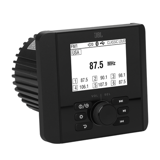 JBL JAM3000 MARINE STEREO HEAD UNIT