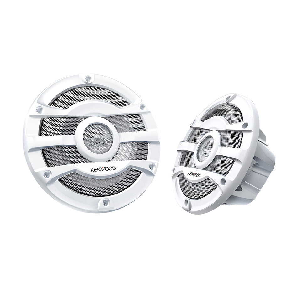 KENWOOD 8 INCH MARINE SPEAKERS- WHITE