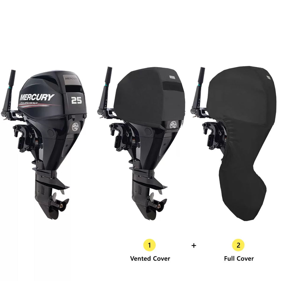 Cover Set (Vented and Full) for Mercury 25HP, 30HP 20" 2007 - 2021