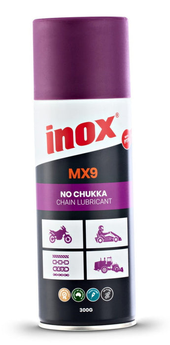 MX9 No Chukka Chain Lube, Extreme Pressure, Marine Environment PTFE chain lube