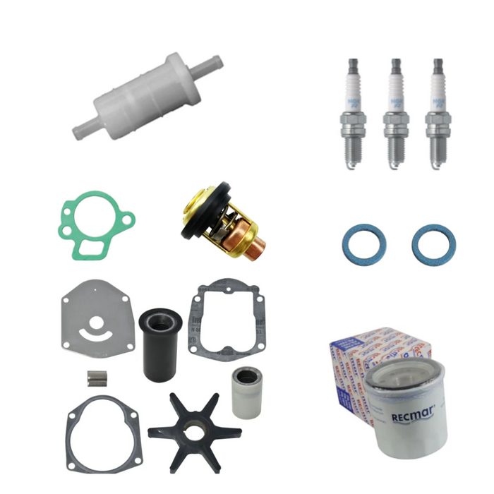 Mercury 40HP 3cyl Carb With 2:1 Ratio, Short Sharft (0P401000 & Up)(0T409000-1B2266999) Service Kit Aftermarket