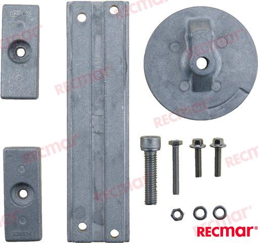 Mercury L4 VERADO and Optimax Anode Kit (Aluminium)
