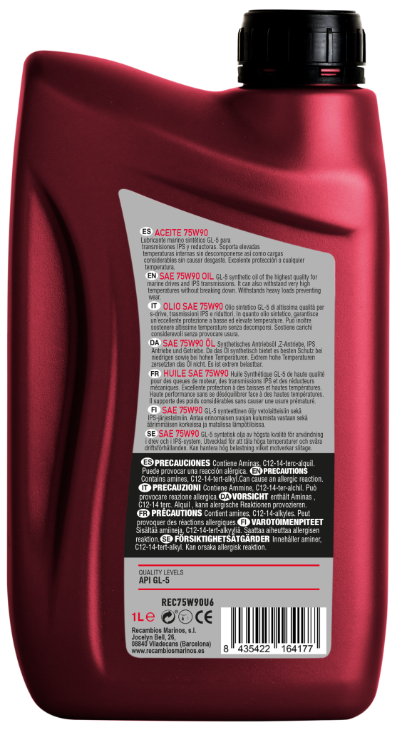 Reclube 75w90 Marine Transmission Oil 1L