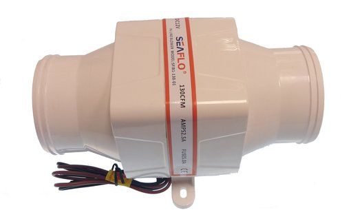 12V In-Line Blower 3"/78Mm For Marine Ventilation | Sfib113001