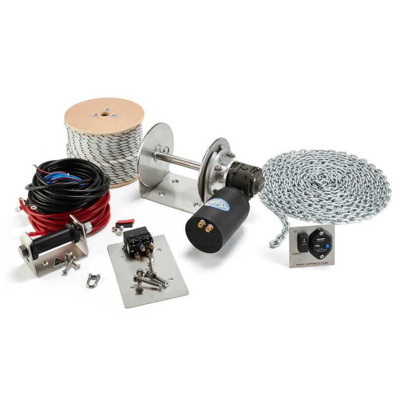TUFF-200 Drum Anchor Winch Full Kit