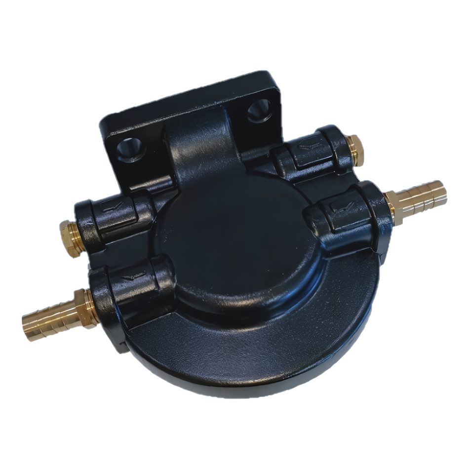 S3213 Water Separator Bracket Top Housing Aluminium With 10mm Brass Fittings