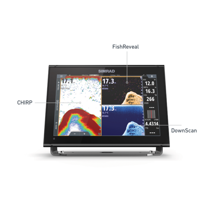 Simrad GO7 XSR 7 Inch Chartplotter With 3 In 1 Active Imaging Transducer & C-Map Australia/ New Zealand Chart Card