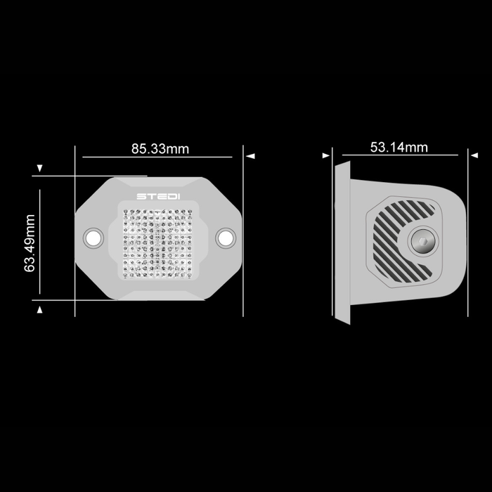 STEDI G1 Marine Flush Work Light