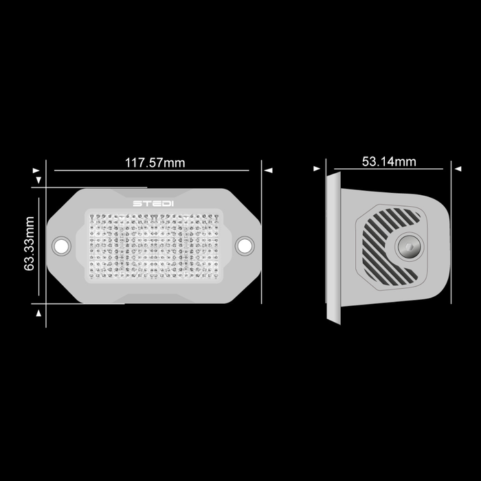 STEDI G2 Marine Flush Work Light