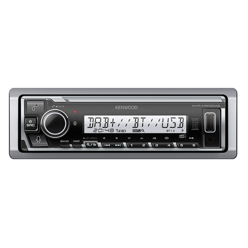 KENWOOD MARINE MECHLESS DAB+ BLUETOOTH STEREO HEAD UNIT KMR-M508DAB