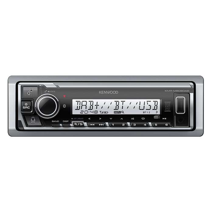 KENWOOD MARINE MECHLESS DAB+ BLUETOOTH STEREO HEAD UNIT KMR-M508DAB