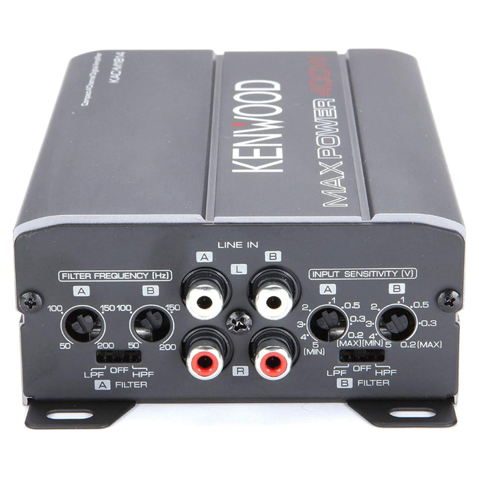 KENWOOD COMPACT 4-CHANNEL DIGITAL AMPLIFIER KAC-M1814