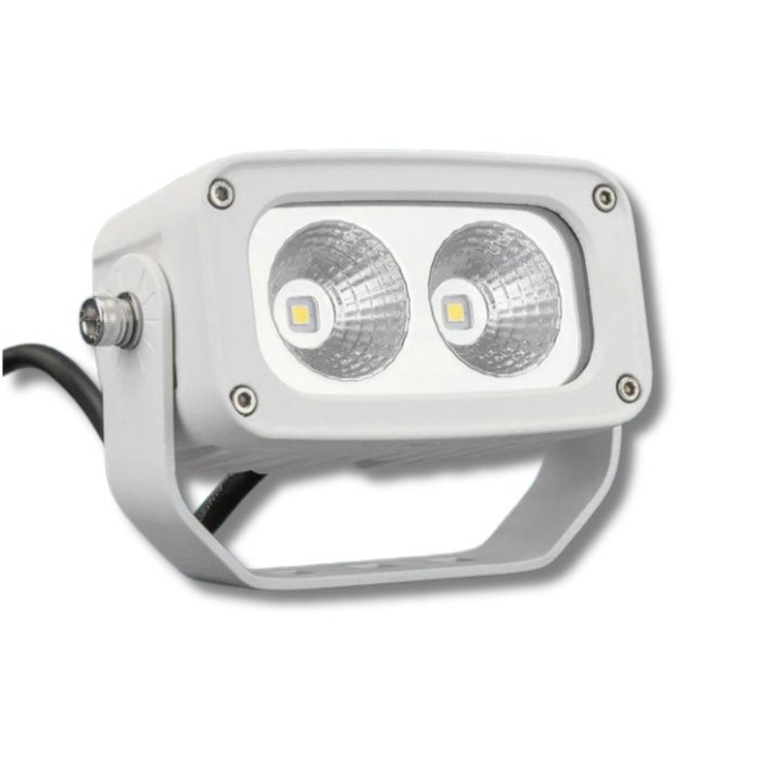 Marine White 20W Twin LED Flood Light