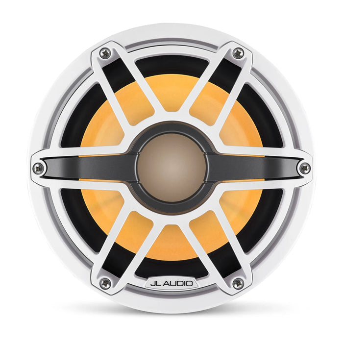 JL Audio M6 10 inch Speakers White Sport Grill RGB LED