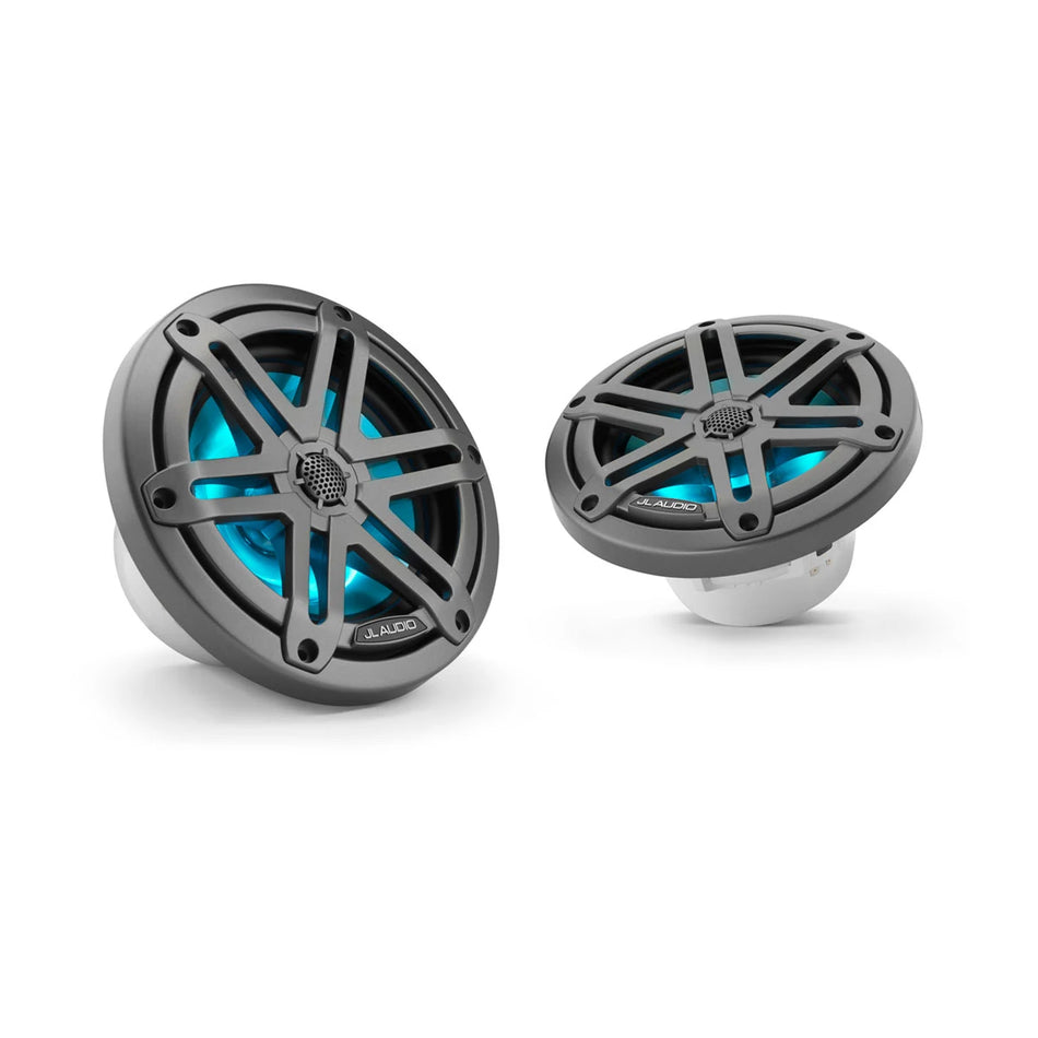 JL Audio M3 7.7 inch Speakers Grey Sport Grill RGB LED