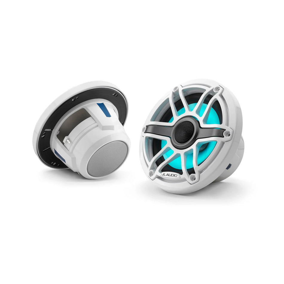 JL Audio M6 8.8 inch Speakers White Sport Grill RGB LED