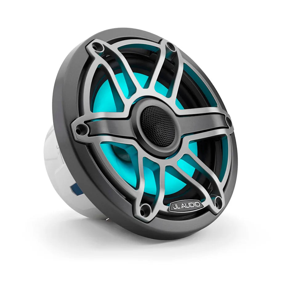 JL Audio M6 8.8 inch Speakers Titanium Sport Grill RGB LED