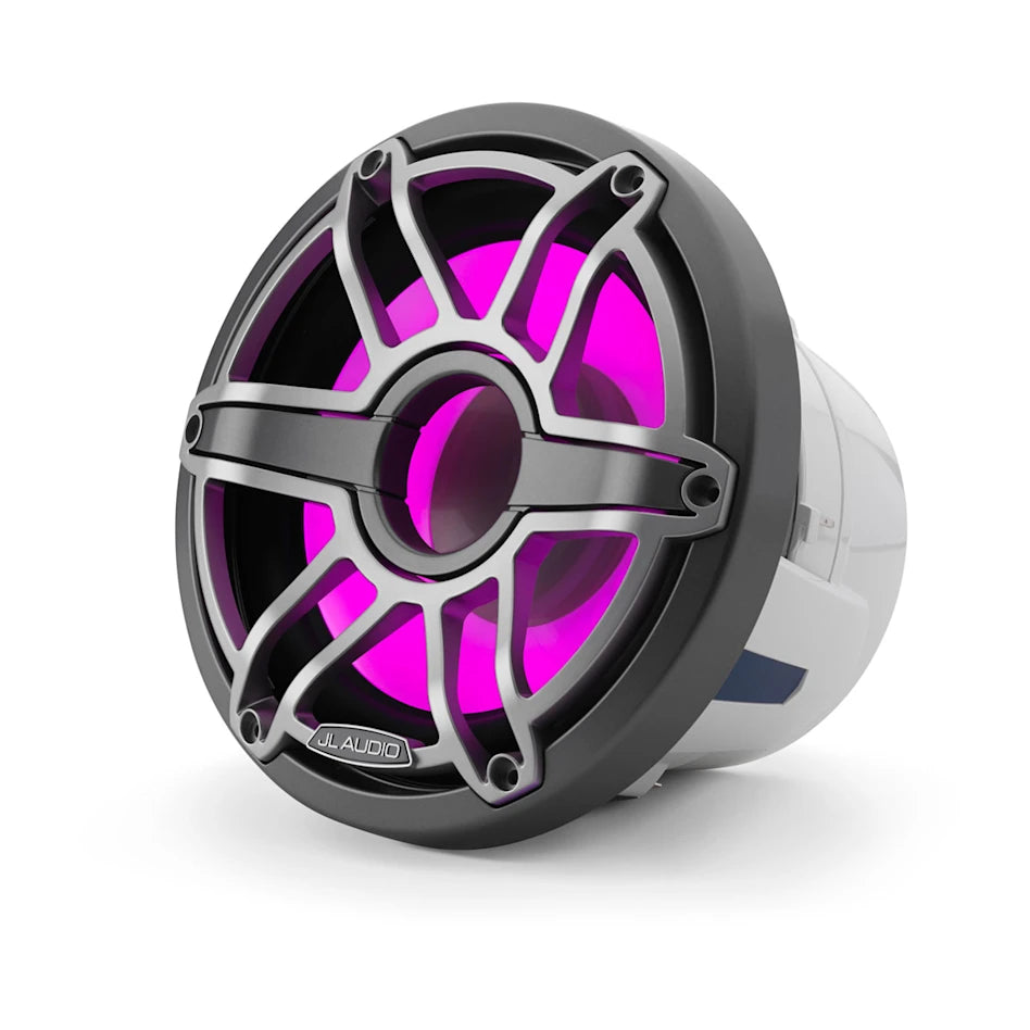 JL Audio M6 10 inch Subwoofer Titanium Sport Grill RGB LED