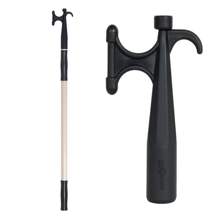 BOAT HOOK TELESCOPIC BRIGHT ALUMINIUM 1.18M-2.04M