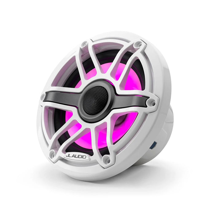 JL Audio M6 7.7 inch Speakers White Sport Grill RGB LED