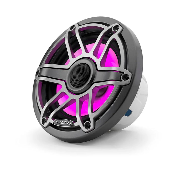 JL Audio M6 6.5 inch Speakers Titanium Sport Grill RGB LED