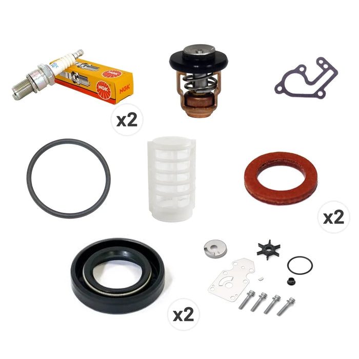 Yamaha and Parsun 9.9HP, 15HP 2 Stroke Service Kit 1996+