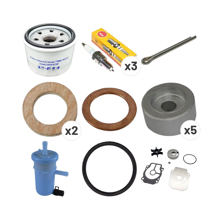 Aftermarket Suzuki DF25A, DF30A Service Kit 17400-94821 Replacement (2015+)