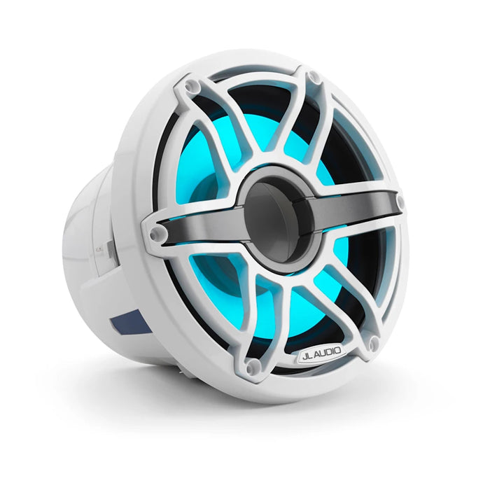 JL Audio M6 10 inch Speakers White Sport Grill RGB LED