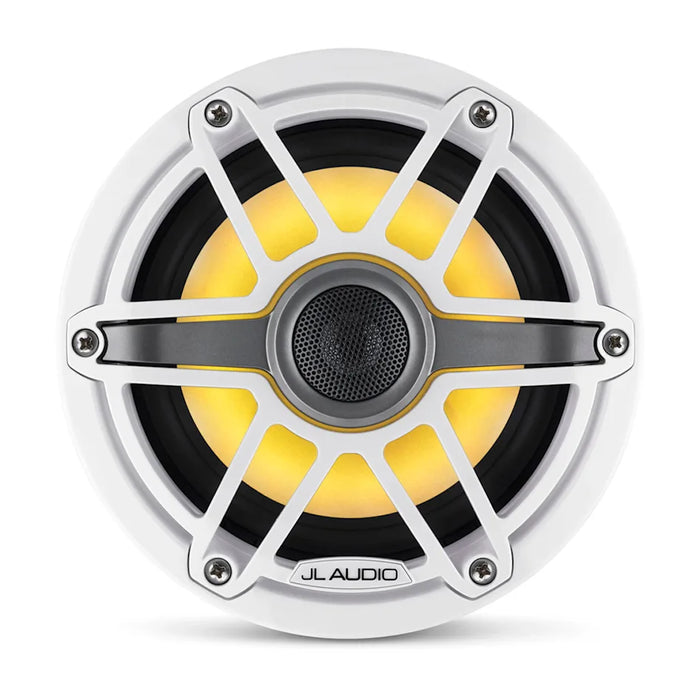 JL Audio M6 7.7 inch Speakers White Sport Grill RGB LED