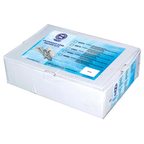 Sand Anchor Kit 6lb Chain & 6mm x 50m silver rope