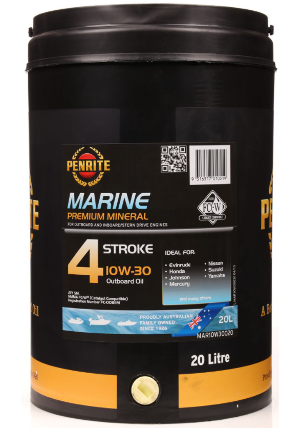 Penrite Marine Outboard 4 Stroke Oil 10W30 20 Litres