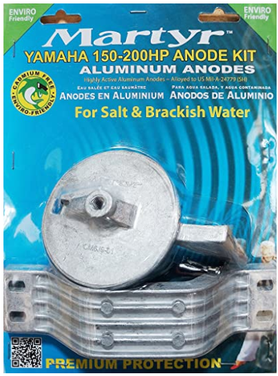 Yamaha 150-200HP Martyr Aluminium Anode Kit