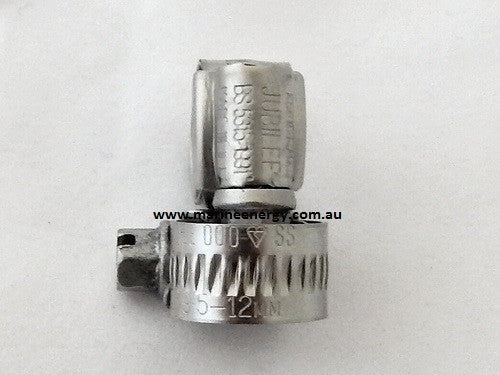 Jubilee® Clip 000SS Size: 9.5-12mm, Suits 6mm Fuel Hose