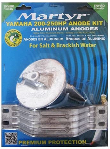 Yamaha 200-250 HP 4.2 & 3.3 LT V6 Martyr Aluminium Anode Kit